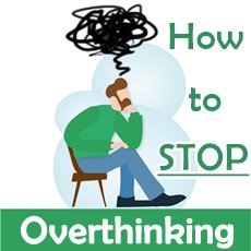 man with dark thoughts over his head